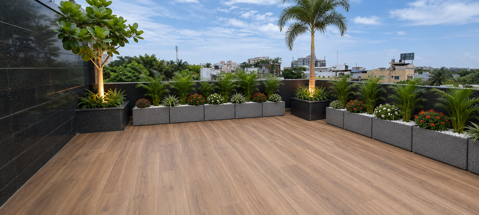 Modern Rooftop Garden 